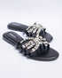 EZZA Formal Flats with Studded Brooch